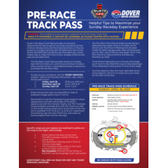 Pre-Race Track Pass